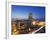 Capitolio Nacional Illuminated at Night, Central Havana, Cuba, West Indies, Caribbean-Christian Kober-Framed Photographic Print