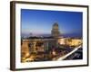 Capitolio Nacional Illuminated at Night, Central Havana, Cuba, West Indies, Caribbean-Christian Kober-Framed Photographic Print