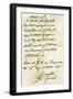 Capitulation Document from Lord Cornwallis to General Washington at Yorktown, c.1781-null-Framed Giclee Print