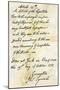 Capitulation Document from Lord Cornwallis to General Washington at Yorktown, c.1781-null-Mounted Giclee Print