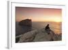 Capo Caccia and Cala Inferno at Sunset, Provinz Nurra, Sardinia, Italy, Mediterranean, Europe-Markus Lange-Framed Photographic Print