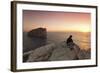 Capo Caccia and Cala Inferno at Sunset, Provinz Nurra, Sardinia, Italy, Mediterranean, Europe-Markus Lange-Framed Photographic Print