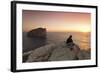 Capo Caccia and Cala Inferno at Sunset, Provinz Nurra, Sardinia, Italy, Mediterranean, Europe-Markus Lange-Framed Photographic Print