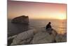 Capo Caccia and Cala Inferno at Sunset, Provinz Nurra, Sardinia, Italy, Mediterranean, Europe-Markus Lange-Mounted Photographic Print