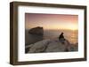 Capo Caccia and Cala Inferno at Sunset, Provinz Nurra, Sardinia, Italy, Mediterranean, Europe-Markus Lange-Framed Photographic Print