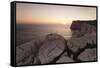 Capo Caccia at Sunset, Province Nurra, Sardinia, Italy, Mediterranean, Europe-Markus Lange-Framed Stretched Canvas