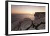 Capo Caccia at Sunset, Province Nurra, Sardinia, Italy, Mediterranean, Europe-Markus Lange-Framed Photographic Print