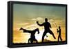 Capoeira At Sunset-null-Framed Poster