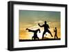 Capoeira At Sunset-sognolucido-Framed Photographic Print