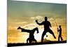 Capoeira At Sunset-sognolucido-Mounted Photographic Print