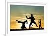 Capoeira At Sunset-sognolucido-Framed Photographic Print