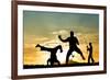 Capoeira At Sunset-sognolucido-Framed Photographic Print