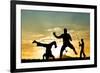 Capoeira At Sunset-sognolucido-Framed Photographic Print