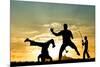 Capoeira At Sunset-sognolucido-Mounted Photographic Print