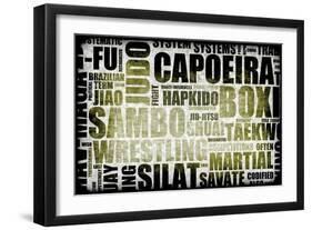 Capoeira-kentoh-Framed Art Print