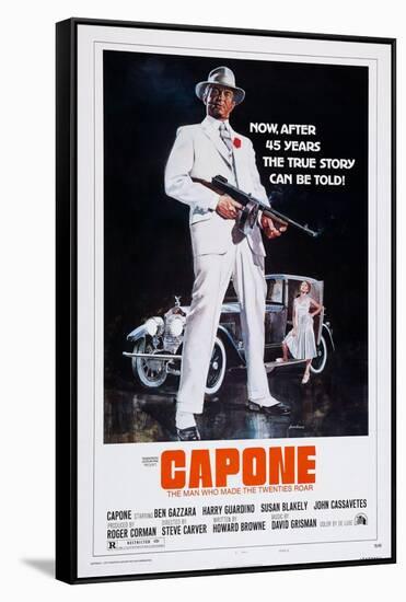 Capone, Front: Ben Gazzara; Back: Susan Blakely, 1975-null-Framed Stretched Canvas