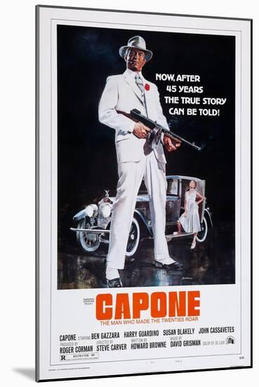 Capone, Front: Ben Gazzara; Back: Susan Blakely, 1975-null-Mounted Art Print