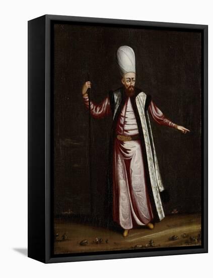 Capoudgi Bachi, Grand-Master of the Seraglio-Jean Baptiste Vanmour-Framed Stretched Canvas