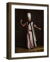 Capoudgi Bachi, Grand-Master of the Seraglio-Jean Baptiste Vanmour-Framed Art Print