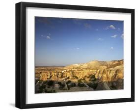 Cappadocia Landscape, Cavusin, (Pasabag), Near Zelve, Anatolia, Turkey, Asia Minor, Eurasia-Simon Montgomery-Framed Photographic Print