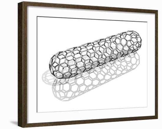 Capped Nanotube, Computer Artwork-Laguna Design-Framed Photographic Print