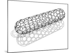 Capped Nanotube, Computer Artwork-Laguna Design-Mounted Photographic Print