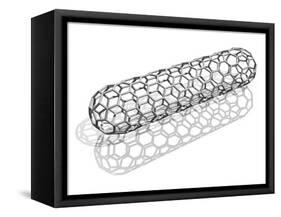 Capped Nanotube, Computer Artwork-Laguna Design-Framed Stretched Canvas