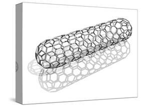 Capped Nanotube, Computer Artwork-Laguna Design-Stretched Canvas