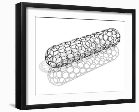 Capped Nanotube, Computer Artwork-Laguna Design-Framed Photographic Print