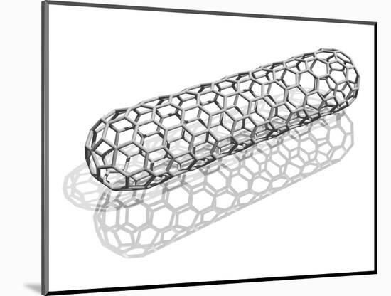 Capped Nanotube, Computer Artwork-Laguna Design-Mounted Photographic Print