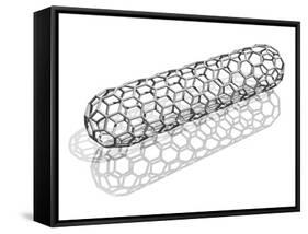 Capped Nanotube, Computer Artwork-Laguna Design-Framed Stretched Canvas