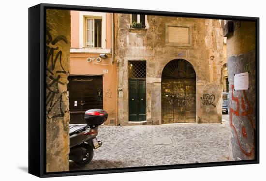 Cappellari Street near Campo Dei Fiori.-Stefano Amantini-Framed Stretched Canvas