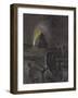 Capping a Burning Oil Well, Texas-Paul Frenzeny-Framed Giclee Print