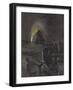 Capping a Burning Oil Well, Texas-Paul Frenzeny-Framed Giclee Print