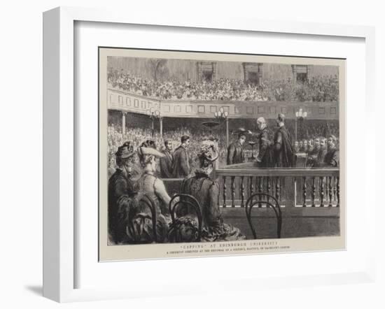 Capping at Edinburgh University-null-Framed Giclee Print