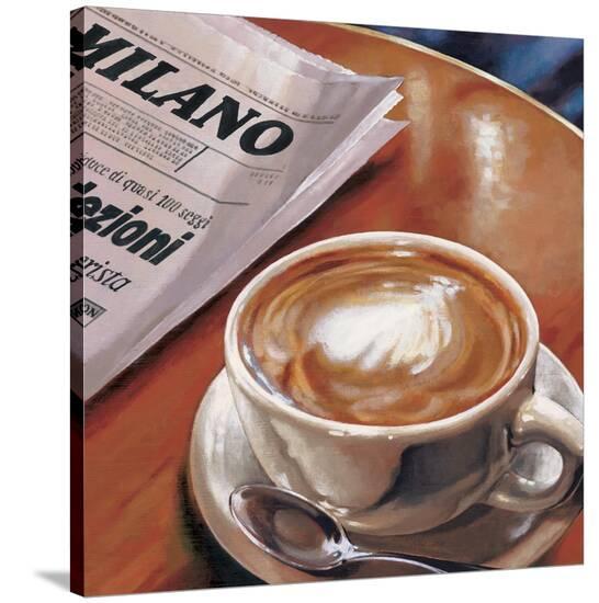 Cappuccino al Bar' Stretched Canvas Print - Federico Landi | AllPosters.com