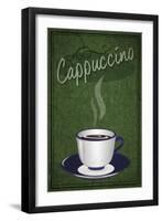 Cappuccino Sign-Lantern Press-Framed Art Print