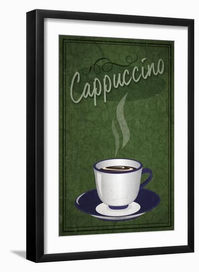 Cappuccino Sign-Lantern Press-Framed Art Print