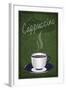 Cappuccino Sign-Lantern Press-Framed Art Print