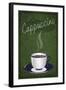 Cappuccino Sign-Lantern Press-Framed Art Print