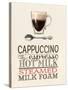 Cappucino Plain Background-Marco Fabiano-Stretched Canvas