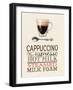 Cappucino Plain Background-Marco Fabiano-Framed Art Print