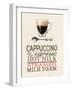 Cappucino Plain Background-Marco Fabiano-Framed Art Print