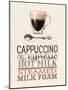 Cappucino Plain Background-Marco Fabiano-Mounted Art Print