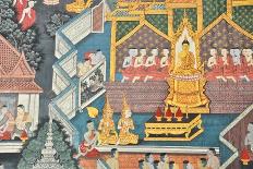 Traditional Thai Style Painting Art-CapPui-Stretched Canvas