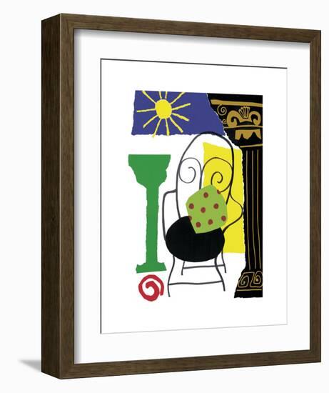 Capri Chair-Muriel Verger-Framed Art Print