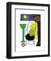 Capri Chair-Muriel Verger-Framed Art Print