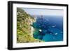 Capri Coastline at Faraglioni, Italy-George Oze-Framed Photographic Print