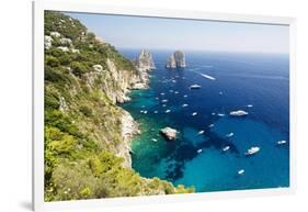 Capri Coastline at Faraglioni, Italy-George Oze-Framed Photographic Print