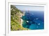 Capri Coastline at Faraglioni, Italy-George Oze-Framed Photographic Print